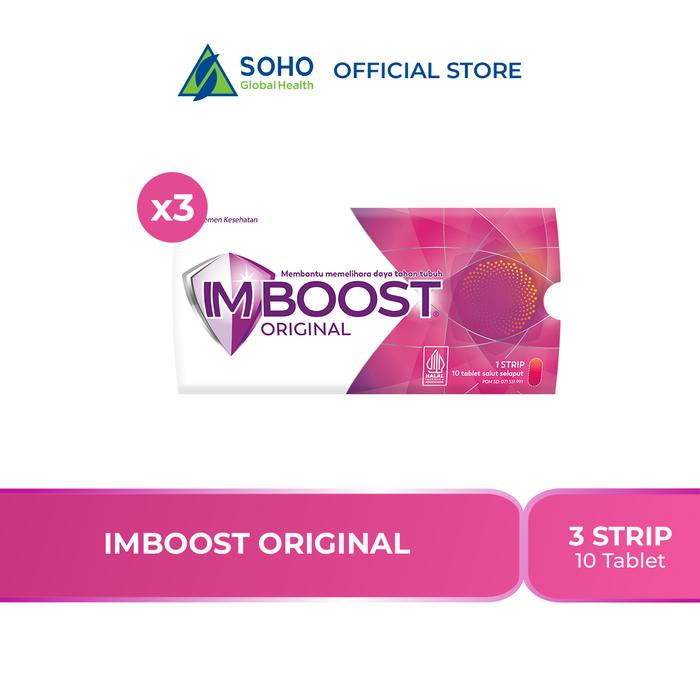 Gambar Imboost Tablet - 1 Strip @10 Tablet - Isi 3 Pack dari Soho Global Health Kota Administrasi Jakarta Timur Tokopedia