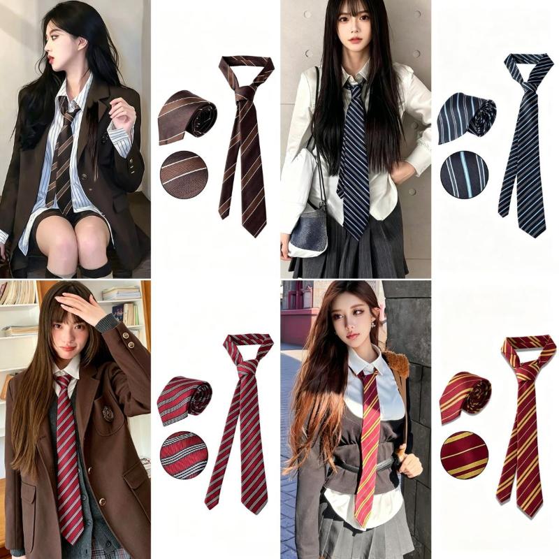 Cà vạt kiểu Hàn Quốc cổ điển, chất lượng cao, dễ phối đồ — cà vạt sọc và thắt…