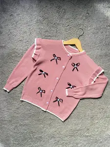 NURFAZ COLLECTION - Lisa Sweater Rajut Anak Perempuan Usia 2-12tahun - Atasan Rajut Anak