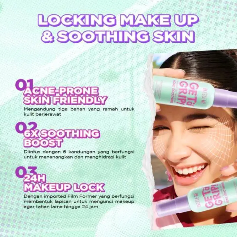 DAZZLE ME GET A GRIP! MAKEUP SETTING SPRAY Wajah setting sprays pink 4