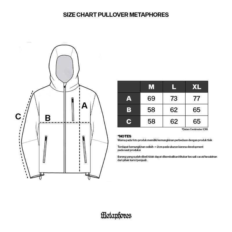 Metaphores Pullover Jacket Gropcore Riot- Black On Black 6
