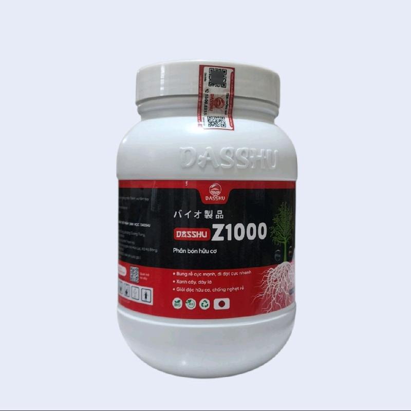   Chính hãng  Phân bón Dasshu Z1000 lọ 1kg siêu kích rễ đi đọt nhanh xanh cây dầy lá. 