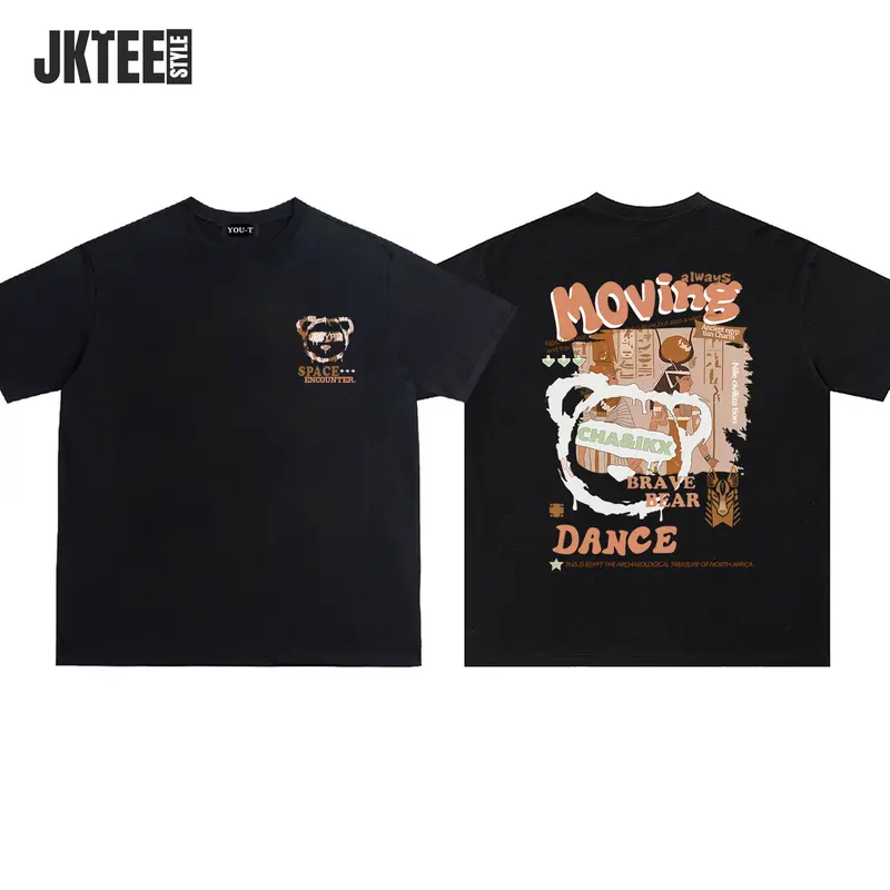 JKTee "Moving DANCE'' | Kaos Katun Premium Pria Wanita Unisex Lengan Pendek | Retro Streetwear Vintage Korean Style | COD 4