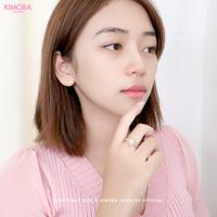 Gambar Kimora - Cincin Rhodium Wanita Halo Nayeon Cnr413 - GOLD dari Kimora Jewelry Kota Denpasar 2 Tokopedia