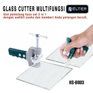 BELTER Alat Pemotong Kaca Keramik Granit Pisau Potong Kaca Glass Cutter Manual Multifungsi Cermin Potong Tool Set