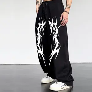 Celana Panjang Baggy Sweatpants CURAVTURE Pria & Wania keren Berbahan Kain Fleece Lembut Adem Size L-XXL