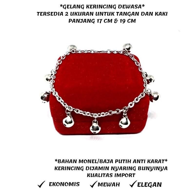 Gelang lonceng krincing tangan/kaki bayi-dewasa 0