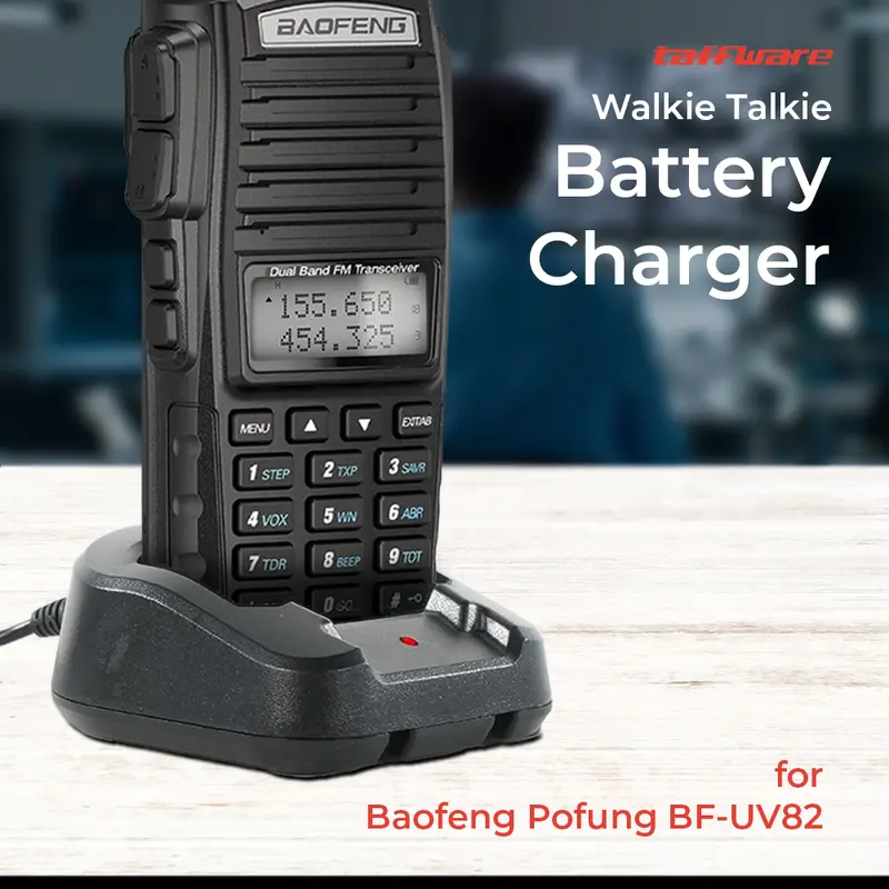 Taffware Walkie Talkie Battery Charger for Baofeng Pofung BF-UV82 - CH-8 Terlaris 0