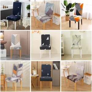 Sarung Kursi Makan Motif Cover Kursi Makan Penutup Kursi Makan Bahan Polyester Elastis Lembut Halus