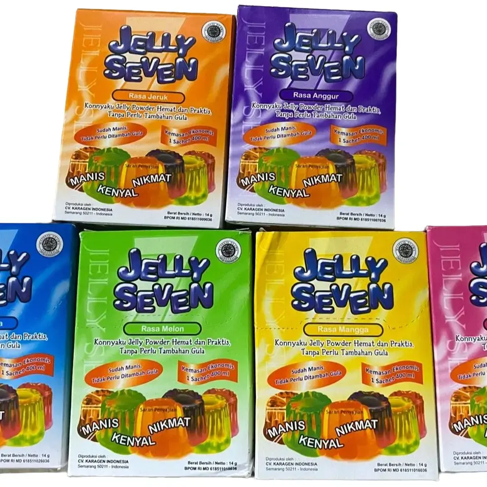 1 box jelly seven tidak perlu tambah gula isi 12pcs 14gr COD