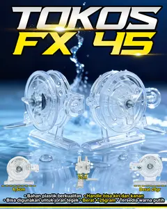 Reel Tokos Tokos FX45 Bening Super Murah & Reel Tokos Besi Curve & Tokos 405 Ring Hitam