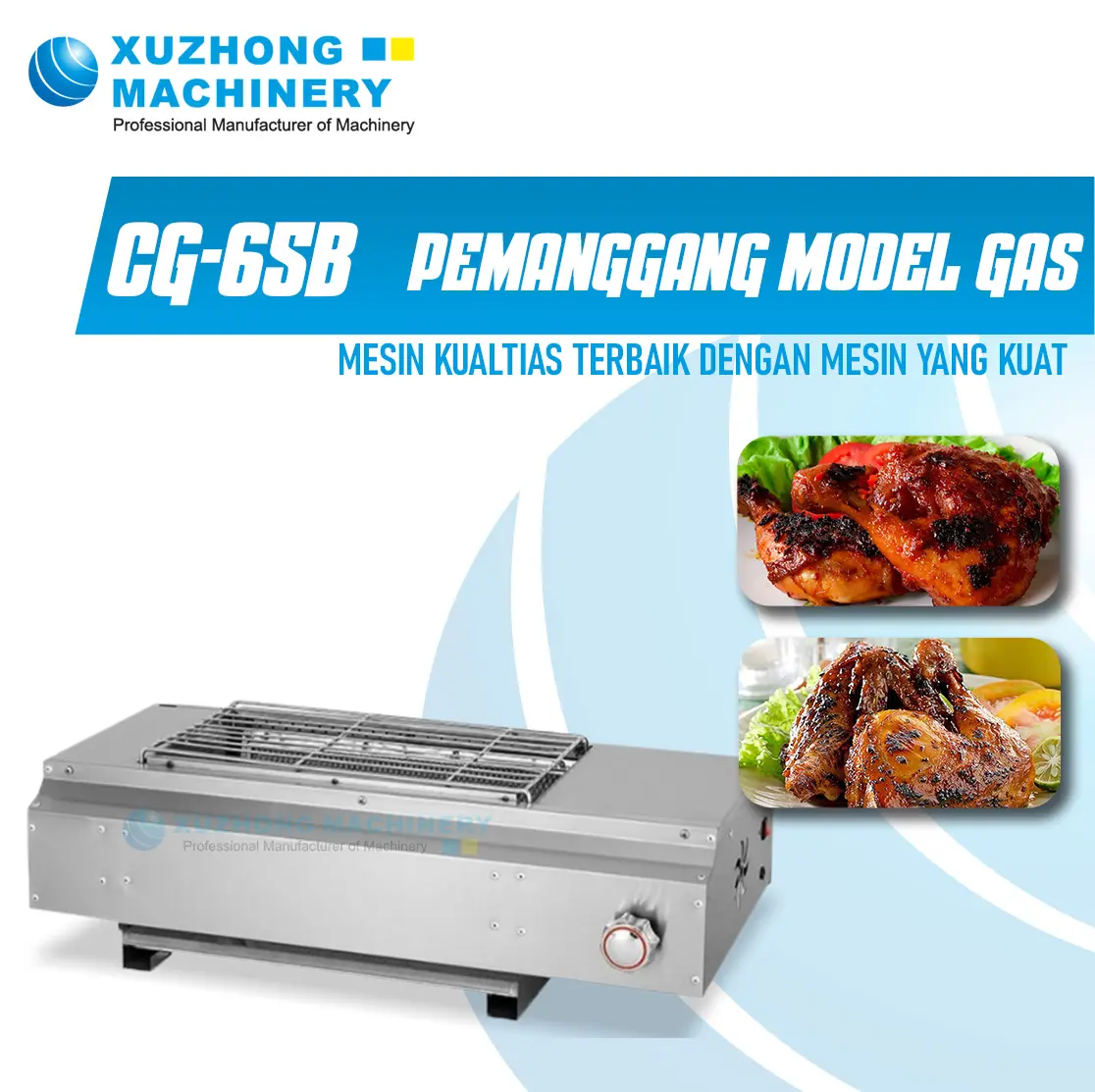 mesin Pemanggang Model Gas (Tanpa Asap) CG-65B