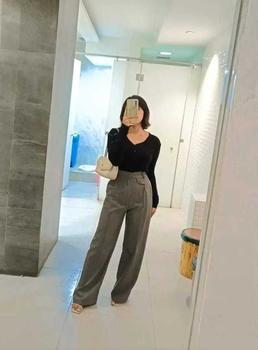 Product Review of ORO PANTS Highwaist Loose Pants Trousers  Celana Anti Kusut Celana Kulot  Celana Kantor Formal knit wanita from p**️ 0