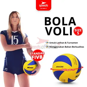 SPEEDS Bola Voli Voley Voli Size 5 Volleyball Voly Volley Olahraga Voli 5 FIVB Pantai Lapangan Bola Ukuran Pantulan Kuat Outdoor 044-5
