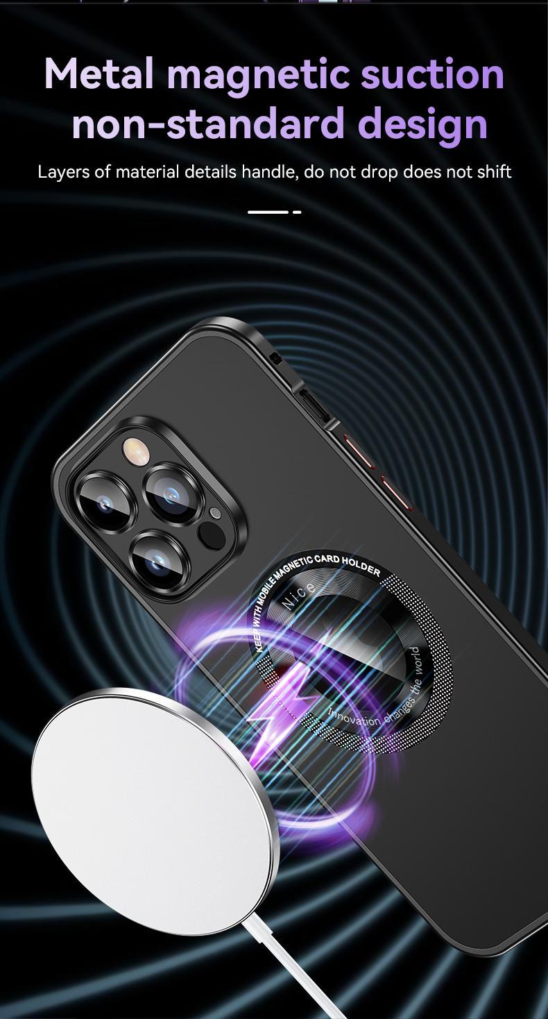 Product Introduction of Ốp Điện Thoại Di Động Thích Hợp Cho Apple 15pro, Ốp Bảo Vệ Kim Loại Max Hình Đặc Biệt, Ốp Bảo Vệ IPhone13pm, Cao Cấp, 14Promax, Ưa Nhìn, Thảm Chống Đấu Vật ip15plus 9