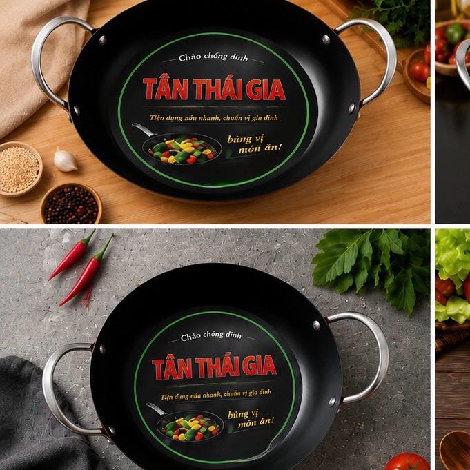 Chảo bầu Thái gia 22cm - Chảo chống dính tiện dụng cho gia đình - Cookware