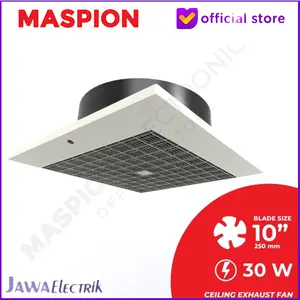 Ceiling Exhaust/Hexos/Heksos FanMASPION CEF-25 Plafon Ukuran 10 inch