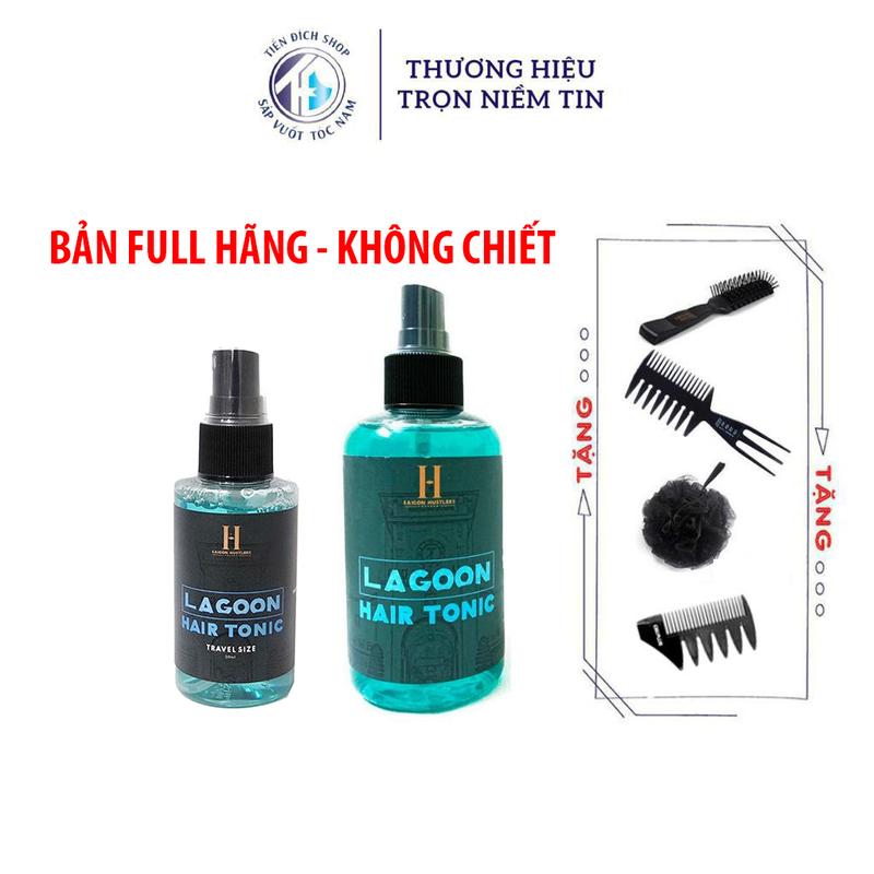  Xịt tạo phồng tóc Saigon Hustlers Lagoon Hair Tonic 50ml   200ml cao cấp Việt Nam + Tặng lược tạo kiểu tóc sấy cao cấp 