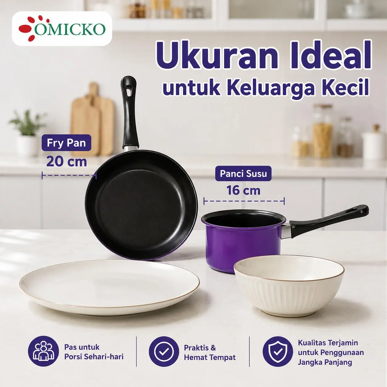 BISA COD Frypan dan Milk Pan Teflon Pastel dengan Lapisan Anti Lengket Ready Stock (Disarankan untuk digunakan pada permukaan dapur elektromagnetik, tidak disarankan untuk digunakan di atas dapur gas.)