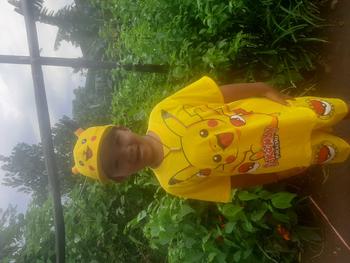 Product Review of Baju Pikachu anak laki laki setelan pokemon anak cewek ada topi untuk umur 1-10 Tahun laki-laki Perempuan Katun Parsel from R**a r**1 0