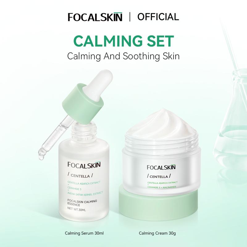 THANH LÝ FOCALSKIN Combo Serum 30ml + Kem Dưỡng Rau Má 30g Centella + B5 + Niacinamide + Ceramide Dưỡng Ẩm Phục Hồi Da