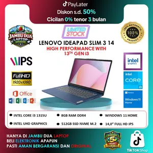 Lenovo Ideapad Slim 3 14 I3 1315U 8GB 512GB SSD Win11+OHS+M365B 14.0 FHD Laptop Intel UHD Graphics Intel SoC Platform Laptop Terbaik