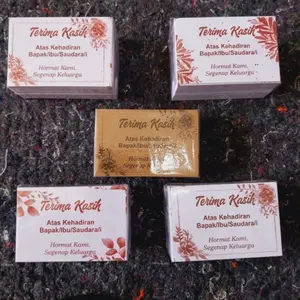 Isi 100 Lembar Kartu Ucapan Terima Kasih Thank You Card