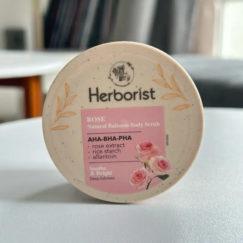Lulur Herborist all varian 100g Mencerahkan kulit NEW! Herborist Natural Balinese Body Scrub Pha Exfoliating Mandi Tubuh Niacinamide Pencerah Perawatan Glycolic Kotoran 5
