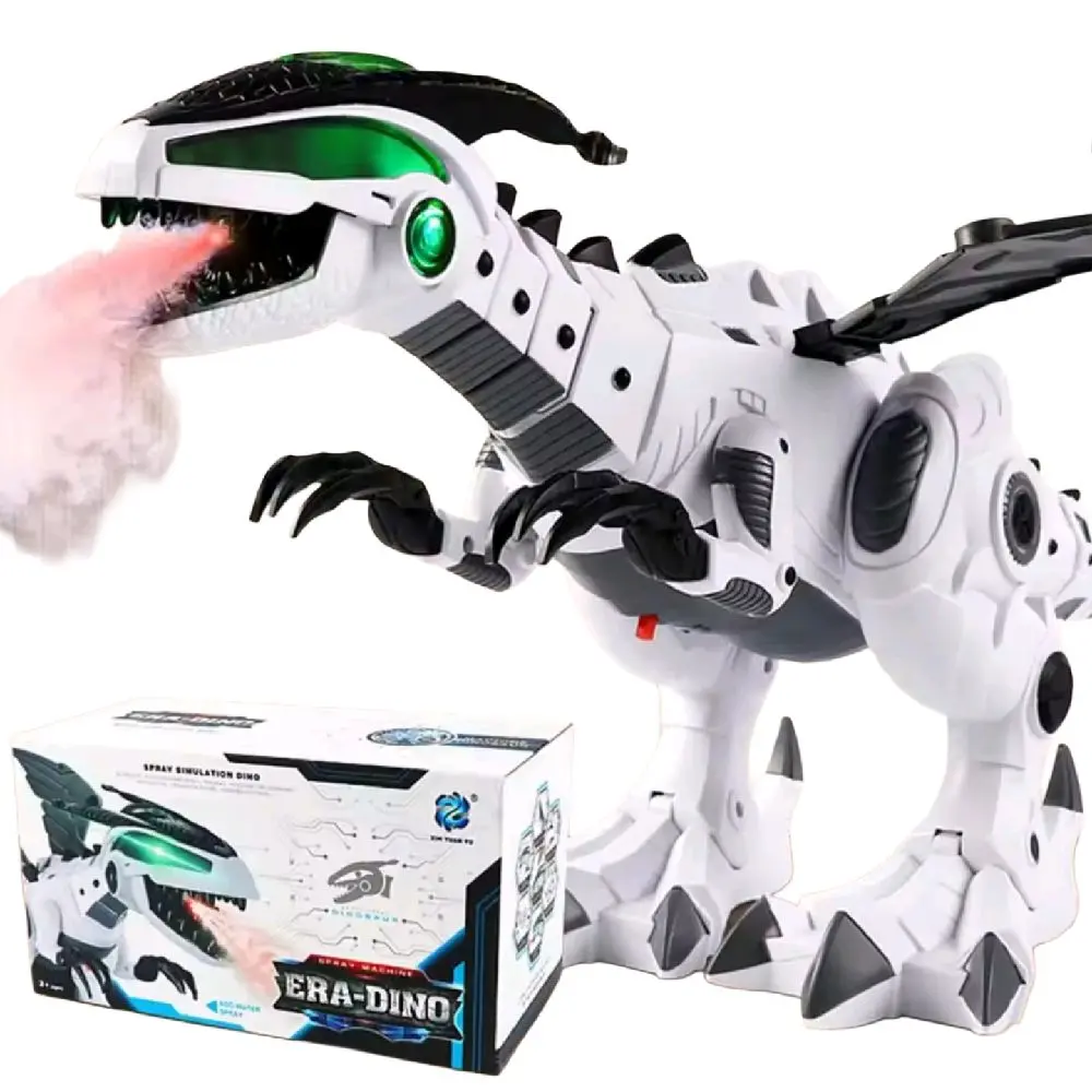 Robot Dinosaurus Besar Mainan Edukasi Anak Kreatif Mist-Fire Spray Baterai Lampu Toys
