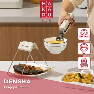 HAKARU - DENSHA Plate Picker Piring Dan Mangkok Anti Panas Dish Clamp Piring Smart Alat Penjepit Wajan Pengangkat Kukus Stove Oven Efisien Alat Penjepit Wajan Panas Minimalis