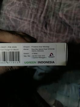 Product Review of UGREEN Wall Charger Kepala Adaptor Usb-C 20W iPhone 11 12 13 14 Pro Max 20 Watt USB Type C PD 4.0 QC from ح** م** ** 1