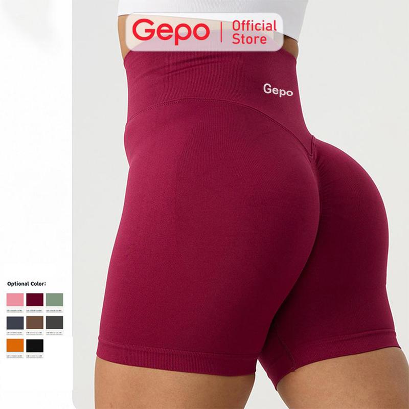 GEPO Quần short tập gym tập yoga zumba tập thể dục nữ sport chất liệu dệt kim…