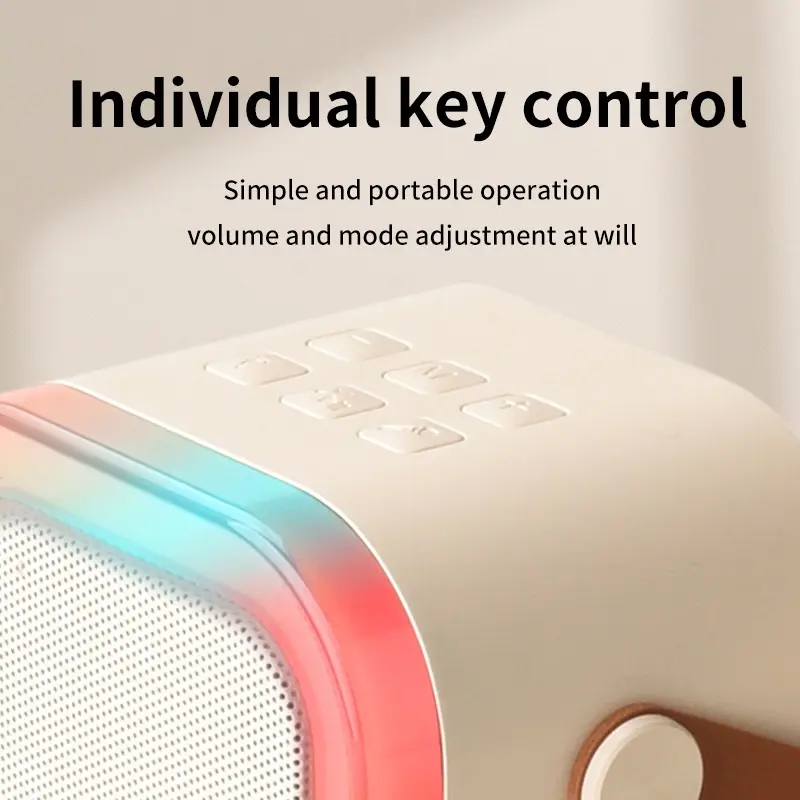 【Pengiriman 24 Jam】 YUUKI Gudang Lokal Karaoke Speaker Bluetooth Terbaru Set Speaker KTV Nirkabel Lucu Bass Luar Ruangan Portabel Lucu 4