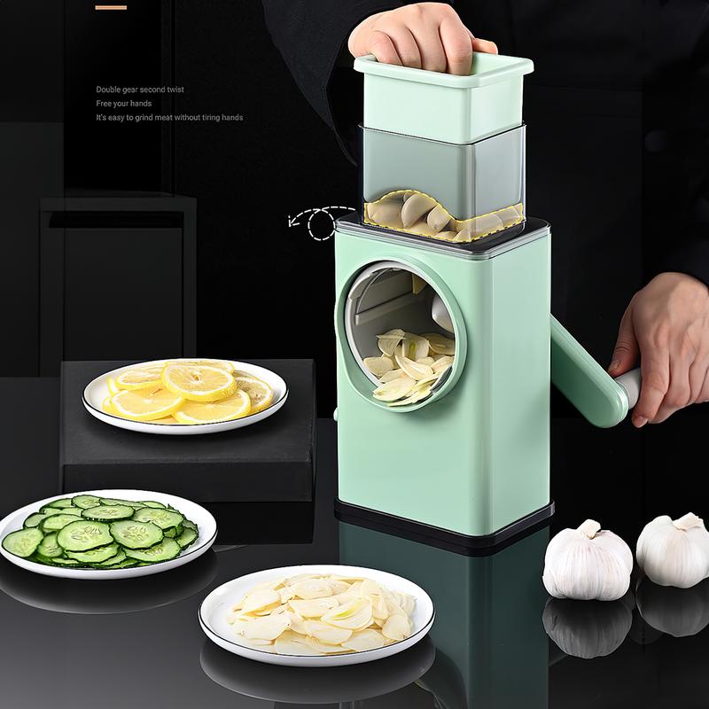 vegetable slicer vegetable cutter fruit and vegetable cutting equipment meat grinder chili grinder manual cutter garlic mincer Slice alley Kitchen Utensils Plastic Stainless 4