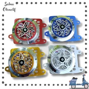 Cover Tutup Radiator Vario 125 150 PCX 150 ADV 150 Motif Lebah Set Spinner Bintang Two Tone Chrome
