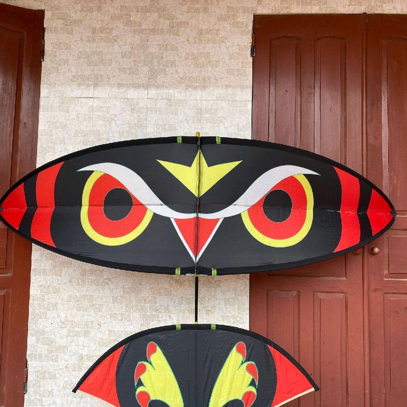 Diều cú mèo 1.9m.2.5m Khung Thẳng Áo In Nhiệt Cánh tím Gốc Dày Đồ Chơi Toy diều 2m5 con diều m7 diều sáo