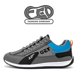 FED Sepatu Cowok Dewasa Running Sneakers Pria Wanita Nishikawa Warna Grey Abu abu Kets Sporty Outdoor Jogging Lari