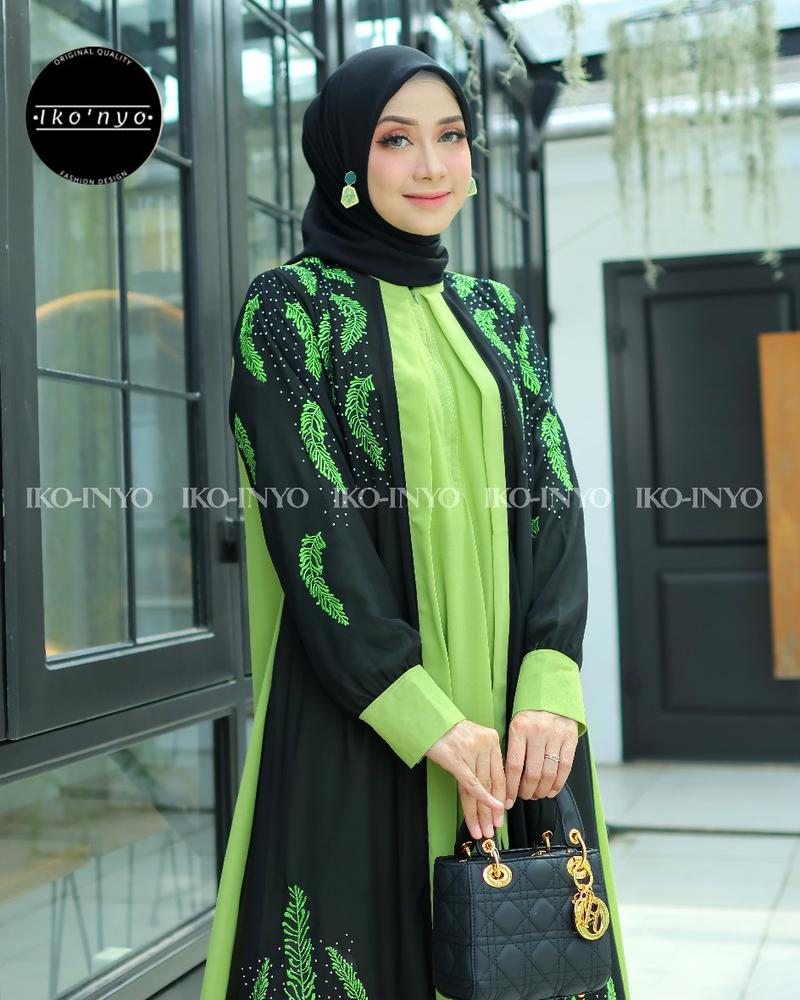 Product Introduction of Gamis terbaru                                             mat ceruti premium                                                  bordir 2