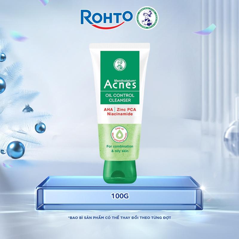 Sữa rửa mặt kiểm soát nhờn ngừa mụn dạng gel Acnes Oil Control Cleanser 100g