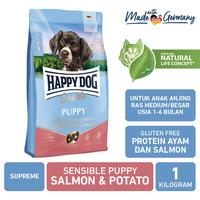 Gambar Happy Dog Makanan Anak Anjing Sensible Puppy Salmon & Potato 1kg dari Happy Dog Happy Cat Indonesia Kota Administrasi Jakarta Utara 1 Tokopedia