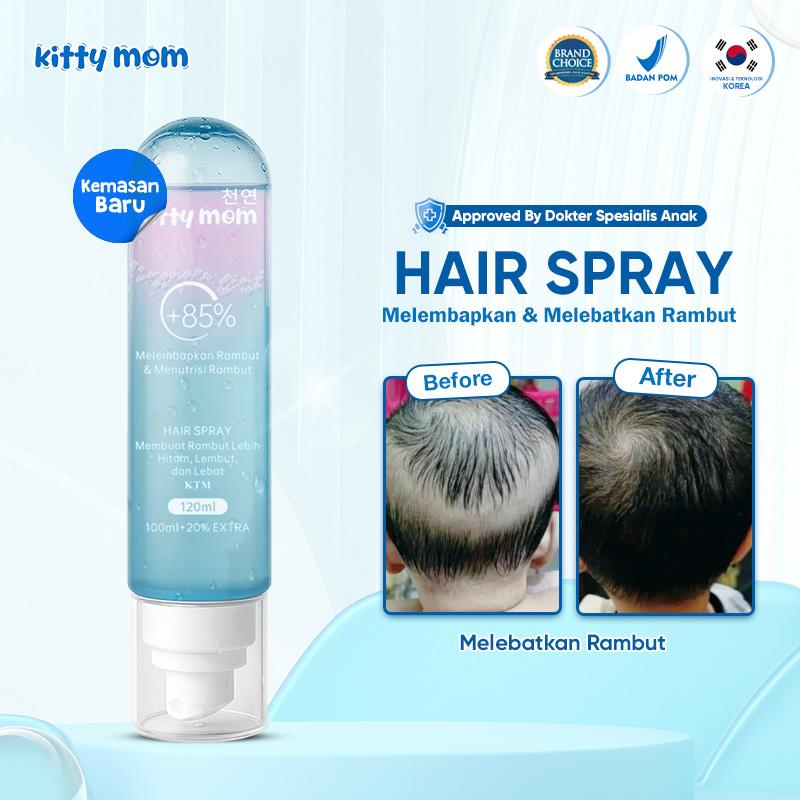 Kitty Mom Hair Lotion Spray Vitamin & Pelebat Rambut Bayi Hair Care Anak Baby Newborn Skincare Hair Tonic Anak & Remaja 0-18 Tahun