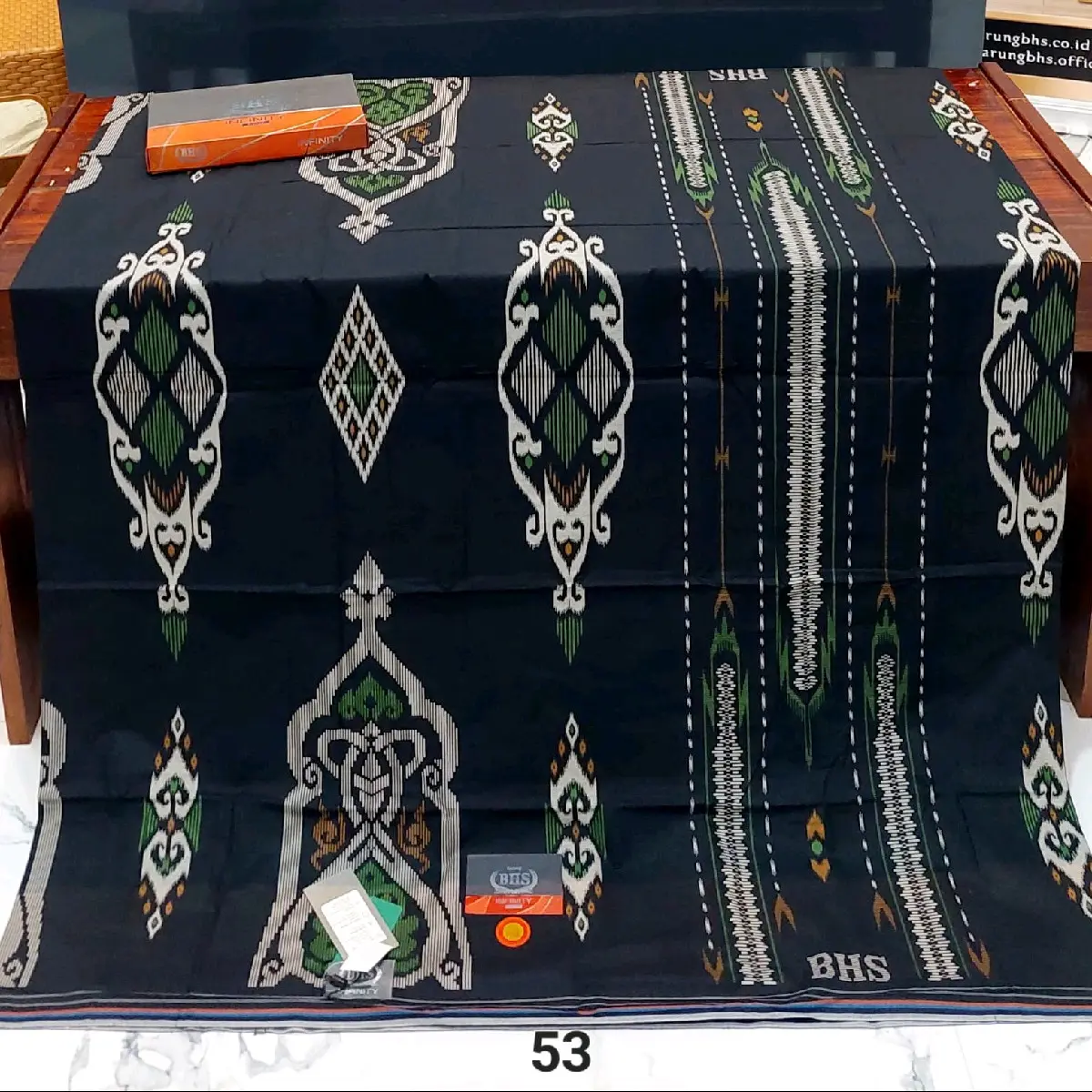 BHS infinity songket silver & bronze Motif Ekc original