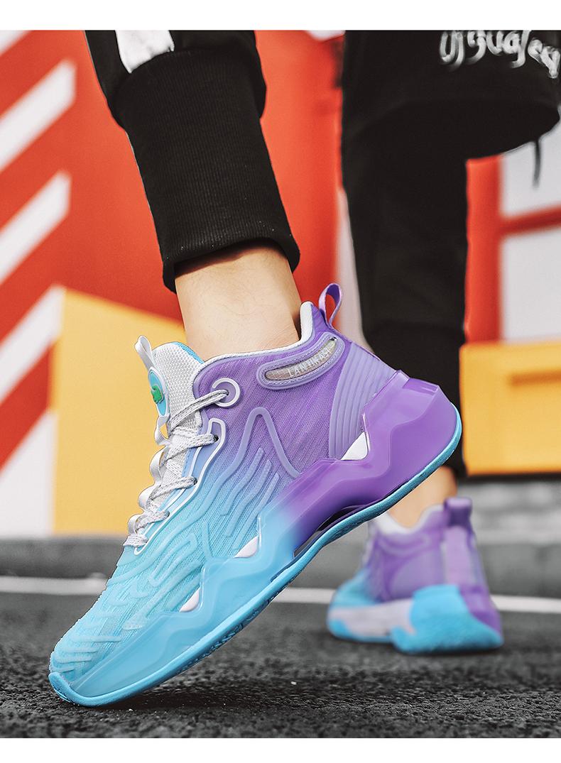 Product Introduction of IEAGO Fashion Mens Basketball Shoes Casual Breathable Women Sport Training High Top Sneakers 38