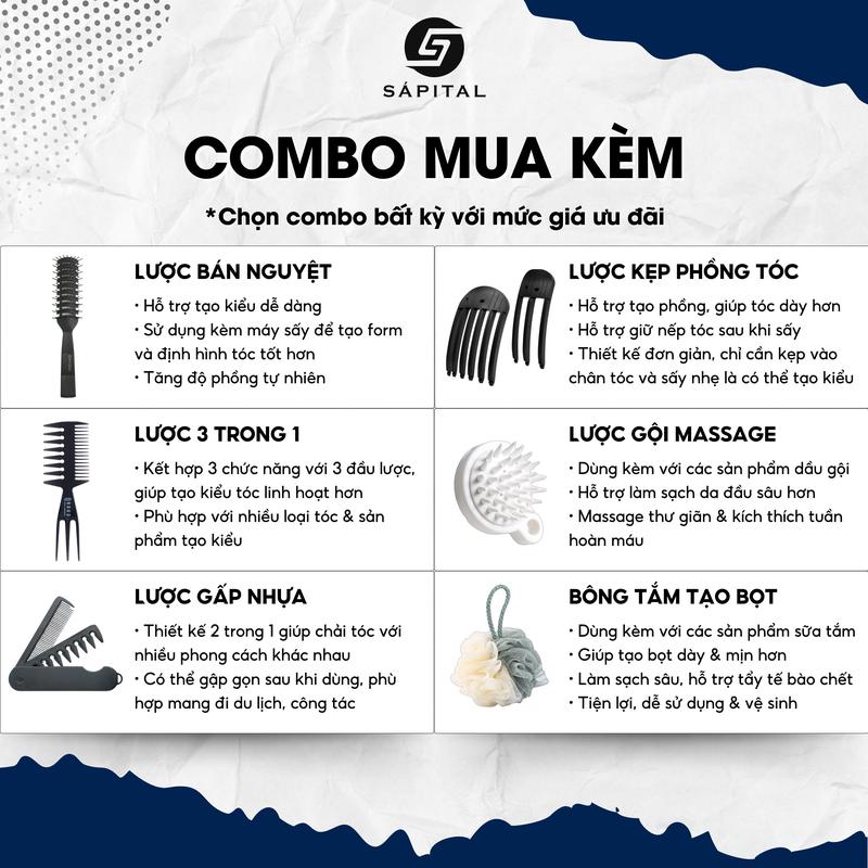 QUÀ TẶNG 500K Máy sấy tóc cao cấp ROUG - Tạo kiểu chuyên nghiệp với Công suất cao - Hỗ trợ ion âm - 4 chế độ sấy