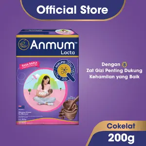 Anmum Lacta Susu Bubuk Cokelat 200g - Susu Ibu Menyusui / Persiapan Booster ASI / Perawatan Ibu Menyusui dan Bayi