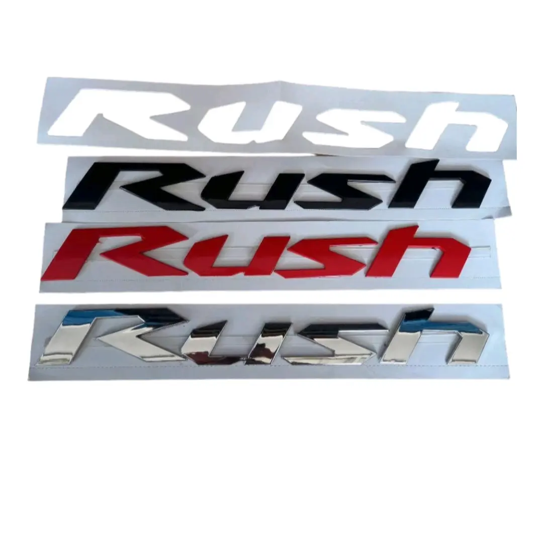 Logo Emblem kap mesin tulisan RUSH