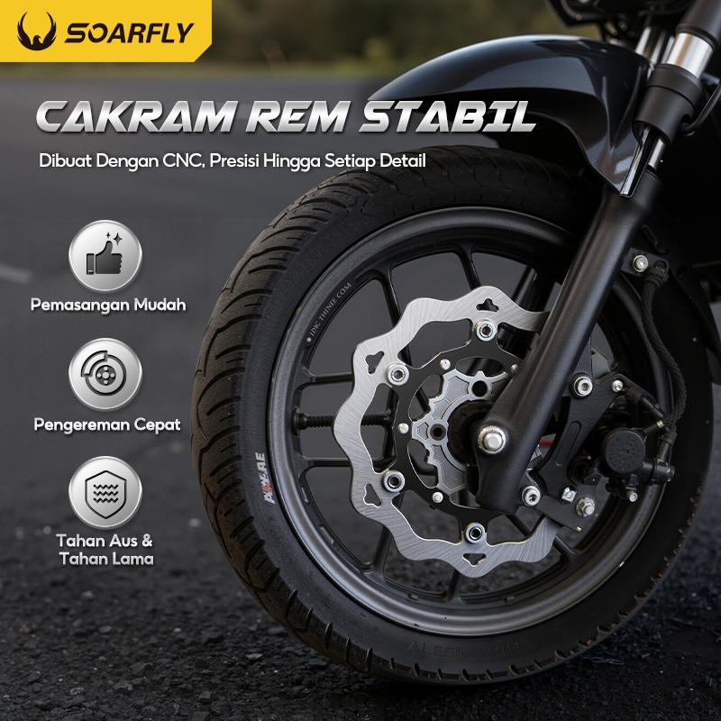 【Pengiriman 24 jam】Piringan Cakram 260mm Disc NPS Floating Lubang 4 Vario 125/150 Mio Sporty Scoopy Beat GENIO Fizr Nmax Aerox DLL Motorcycle