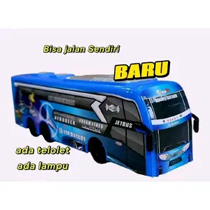 MAINAN BUS BASURI TELOLET LAMPU DAN MUSIK BUS TELOLET BUMP GO Toys