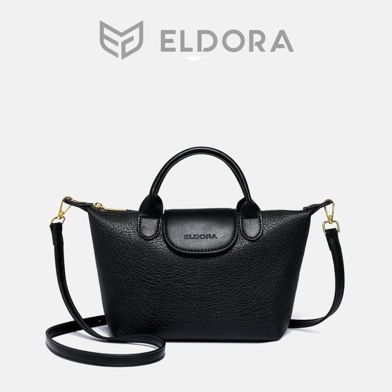 ELDORA Hanna Tas Tangan Sling Bag Hitam Polos Wanita 3