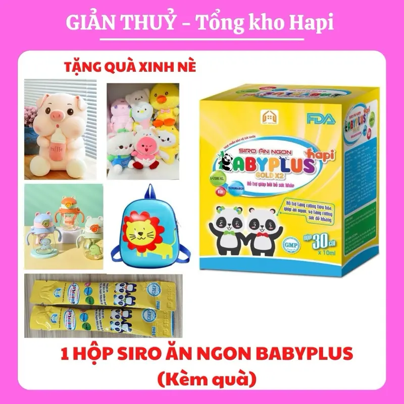 SIRO ĂN NGON BABYPLUS 1 HỘP 30 GÓI- Vitamin